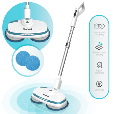Gladwell Cordless Electric Mop 3 in 1 Powerful Cleaner Spinner
