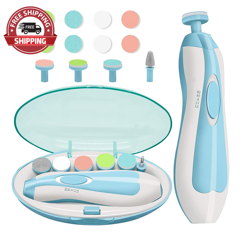 Baby Nail Trimmer Electric - 18 in 1 Safe Baby Nail File Clippers Manicure Set w