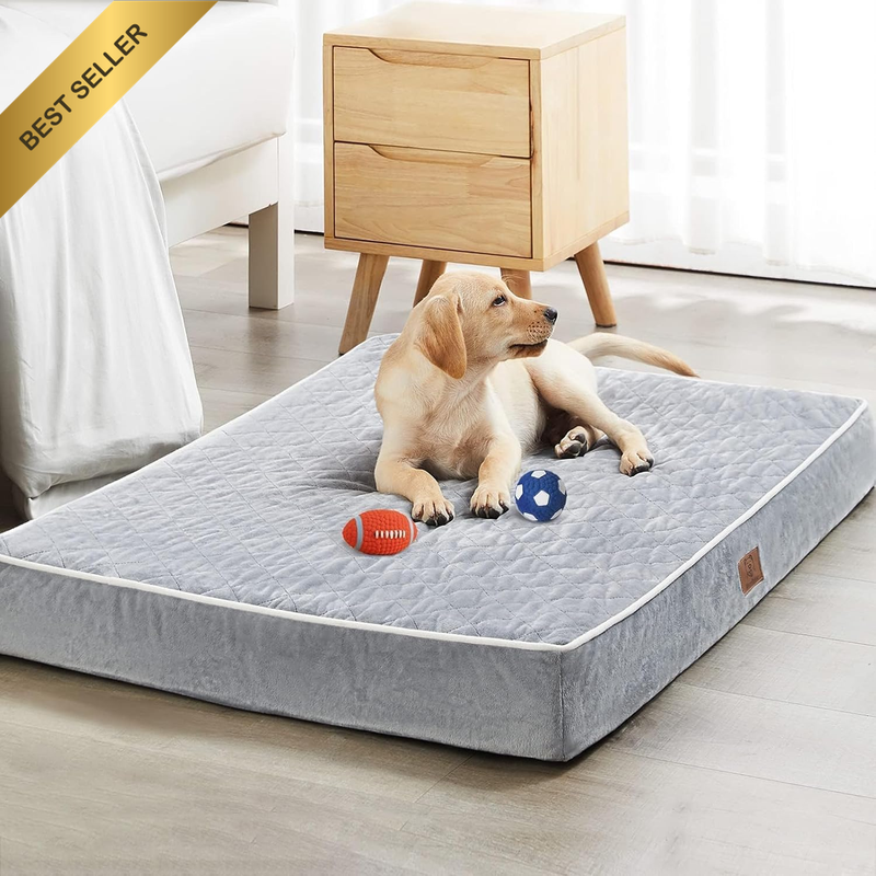 Orthopedic Dog Beds for Large Dogs, Extra Large Waterproof Dog Bed with Removabl