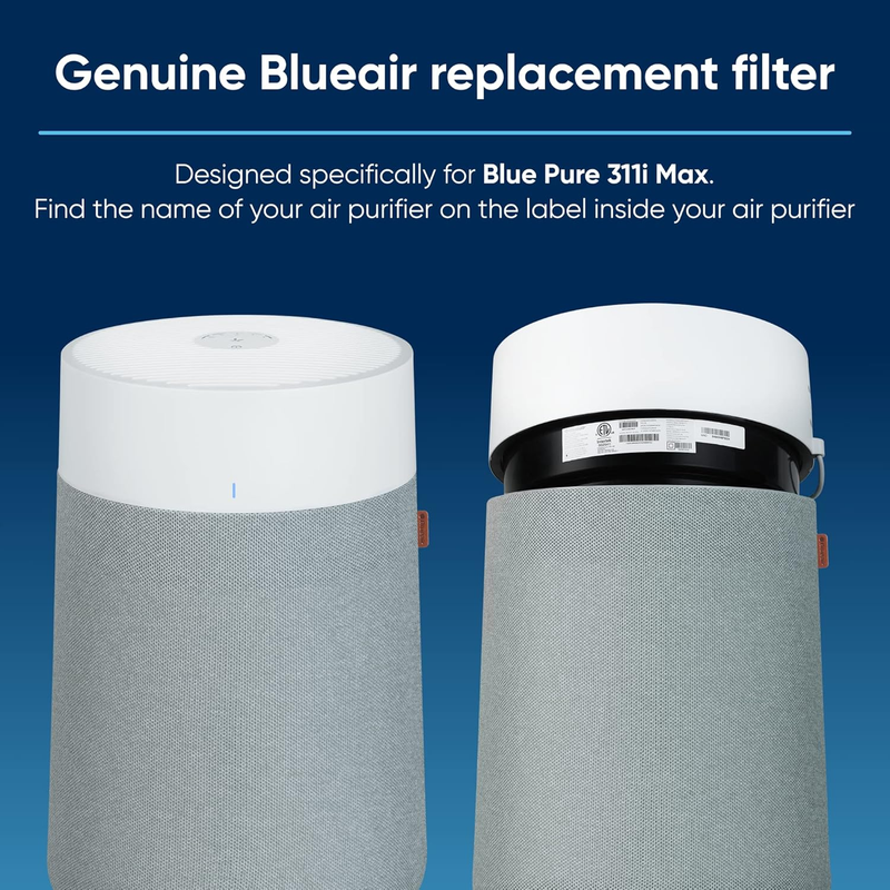 Blue Pure 311i+ Max Genuine Replacement Filter, F3MAX+, Fits Air Purifier