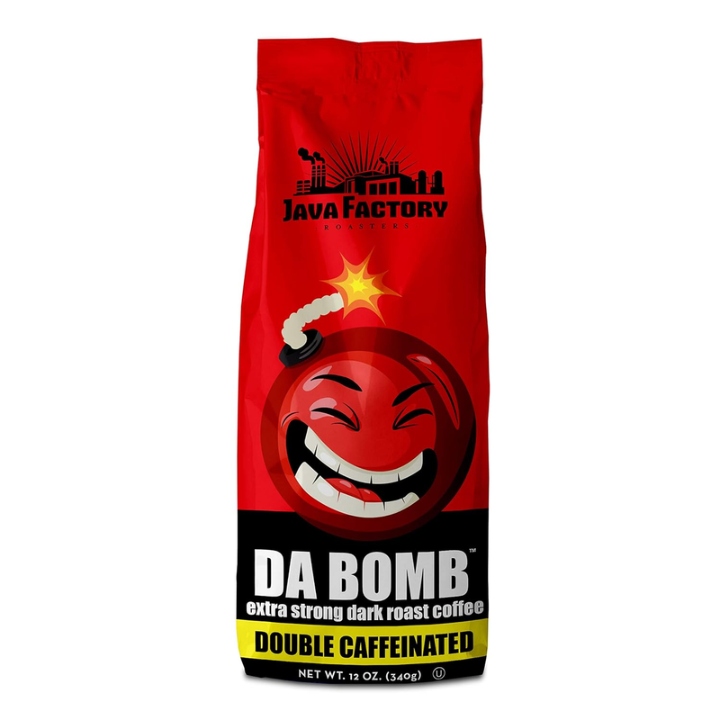 High Caffeine Ground Coffee Double Caffeinated Da Bomb Bag D