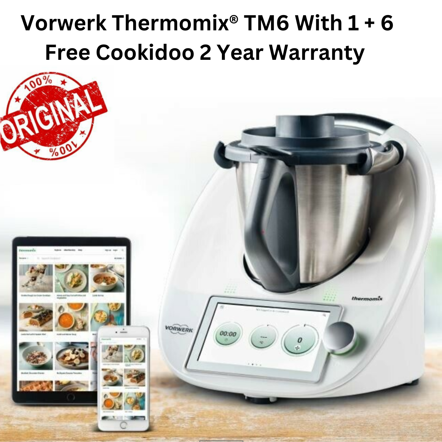 Robot de cocina Thermomix TM6 Vorwerk con accesorios de segunda mano