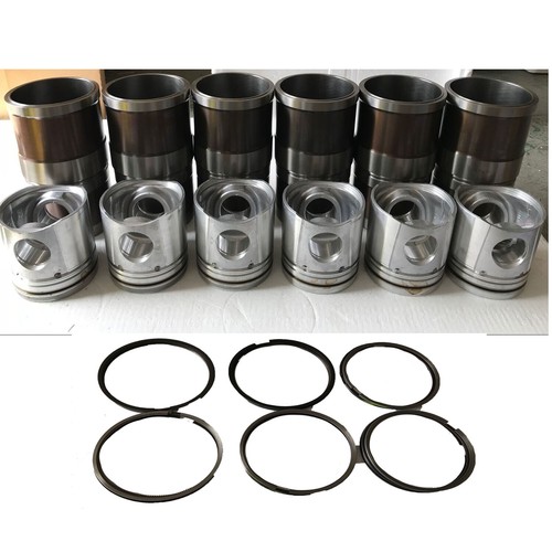 6 Cyl Piston 3017348 & Ring Kit,Cylinder Liner 213740 For