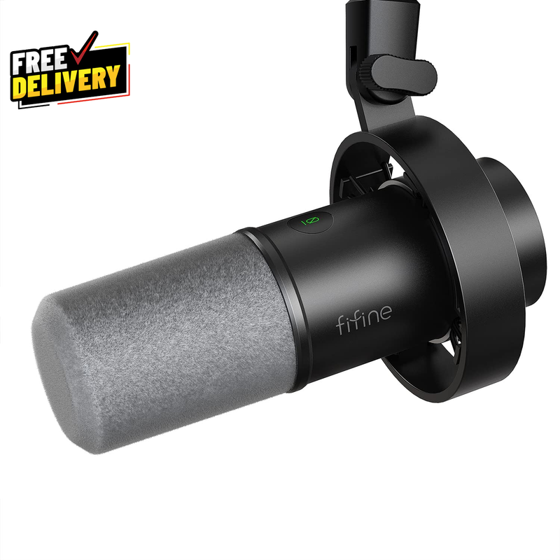 Dynamic Microphone XLR/USB Podcast Recording PC Microphone for Vocal Voice......