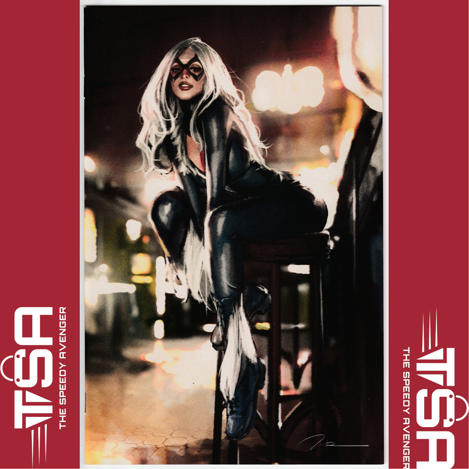 BLACK CAT #1 2019 Gerald Parel Virgin Variant Exclusive Limited Unknown Comics