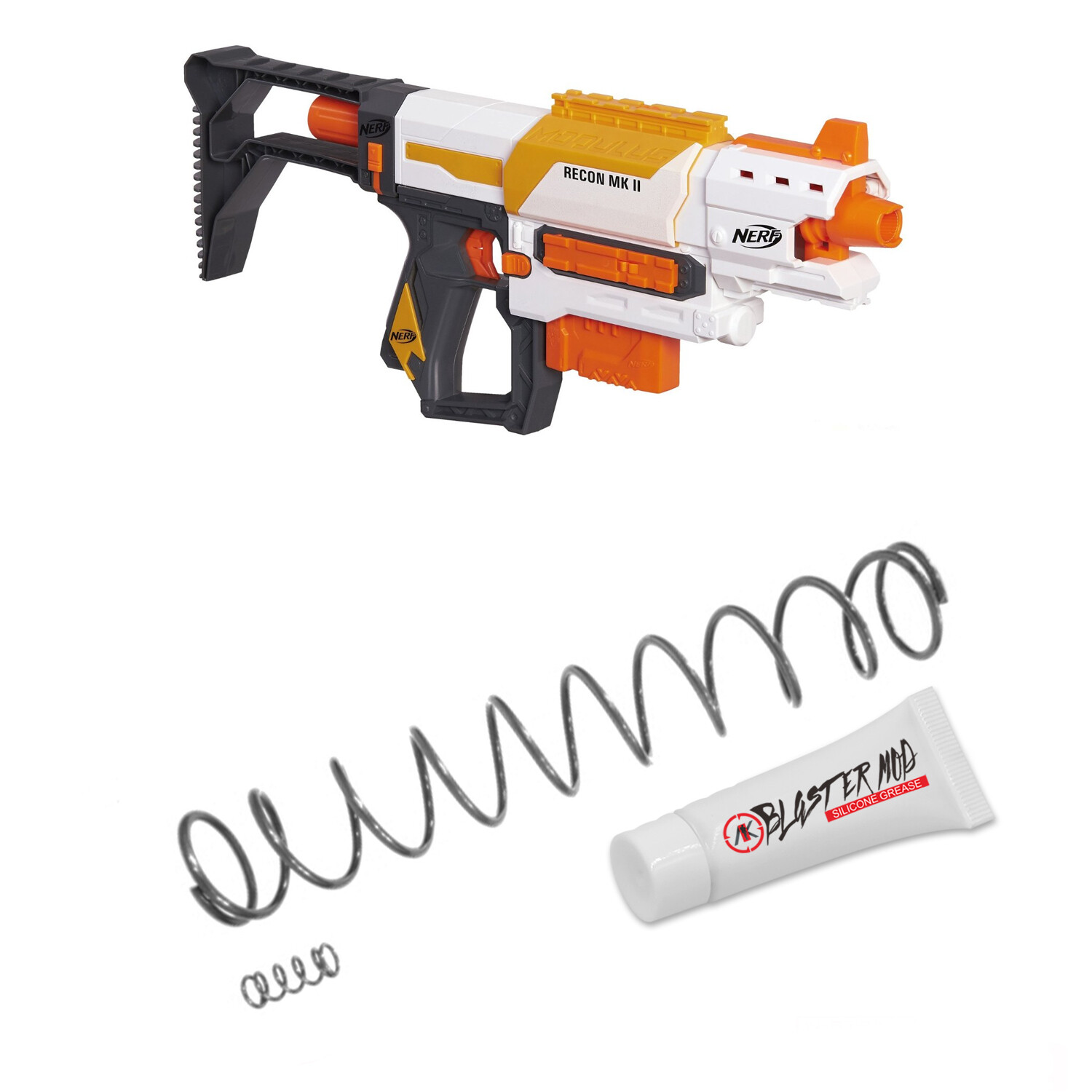 Modify Upgrade Spring Coil for Nerf Modulus Recon MKII
