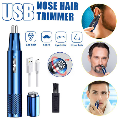 Nose Hair Trimmer For Men Rechargeable Ear and Nose Hair Trimmer Eyebrow Beard