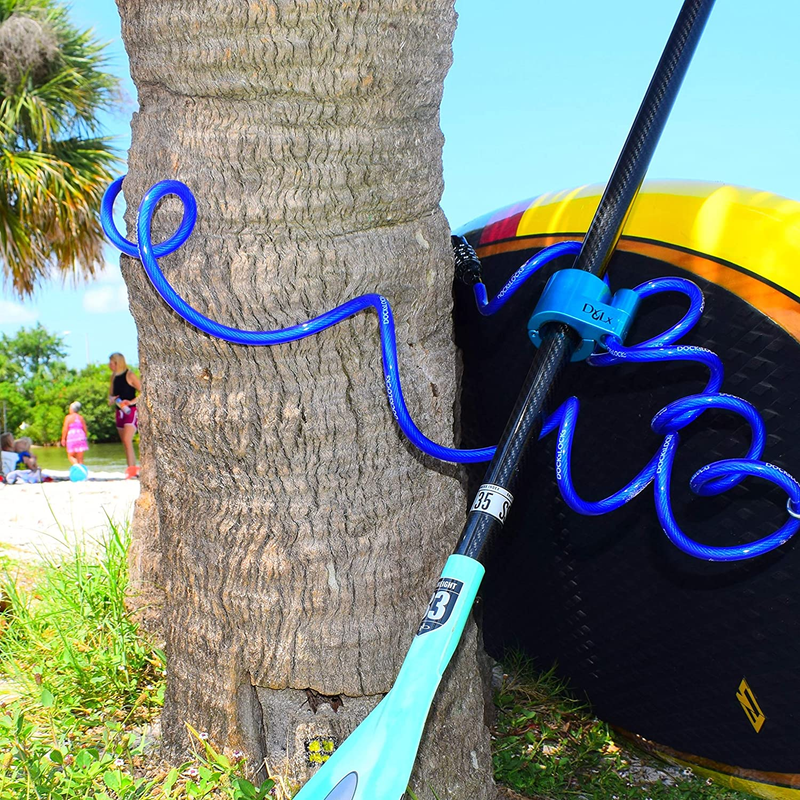 Paddle Lock for Kayak Paddleboard Anti-Theft Security Blue