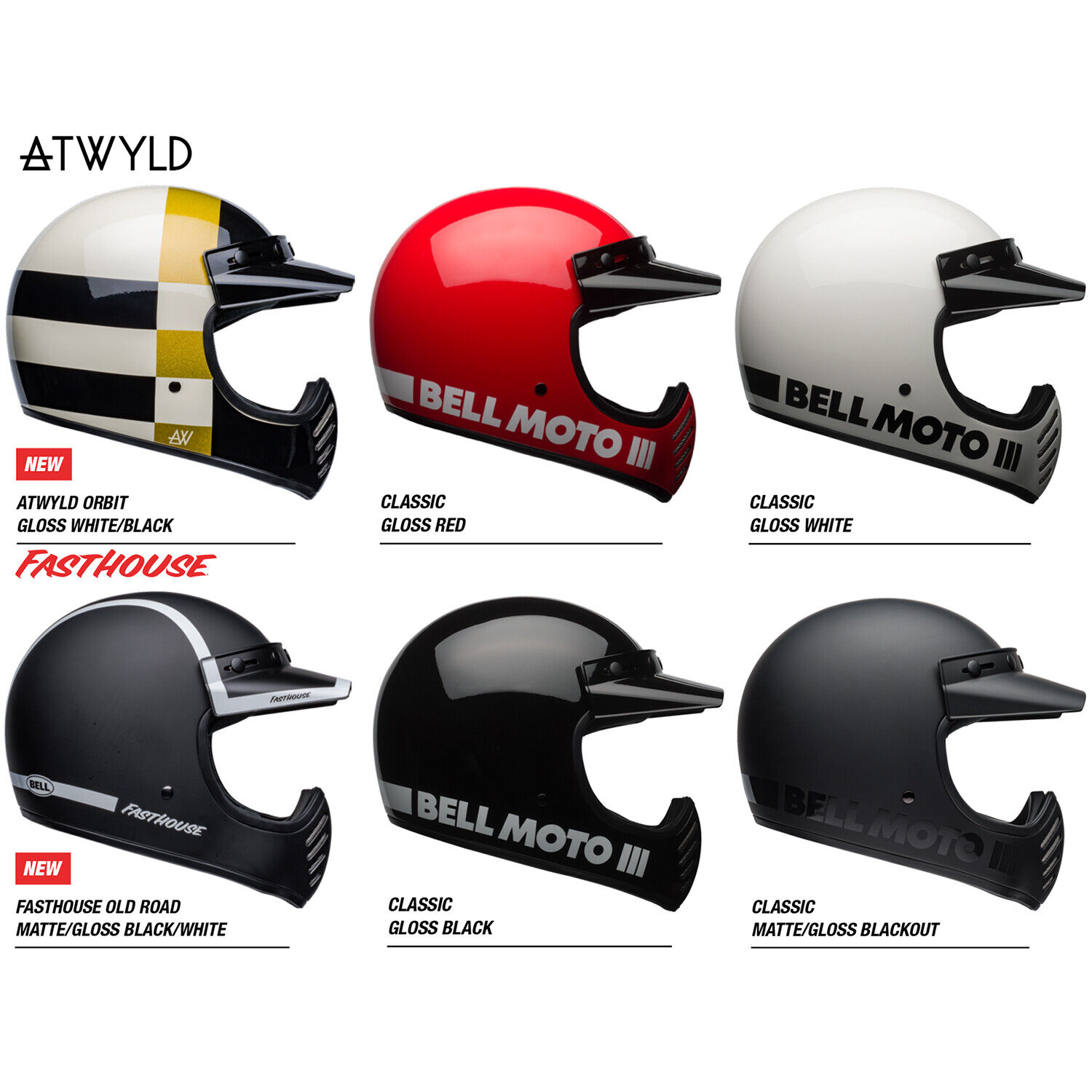 Bell Moto-3 Motorcycle Helmet Classic Vintage Retro Style Bell Moto-3 Motorcycle Helmet Classic Vintage Retro Style