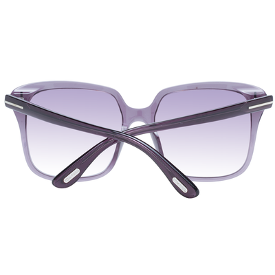 Pre-owned Tom Ford Sunglasses Women Transparent Violet Square Ft0788 81z 56mm Faye-02 In Violet, Purple