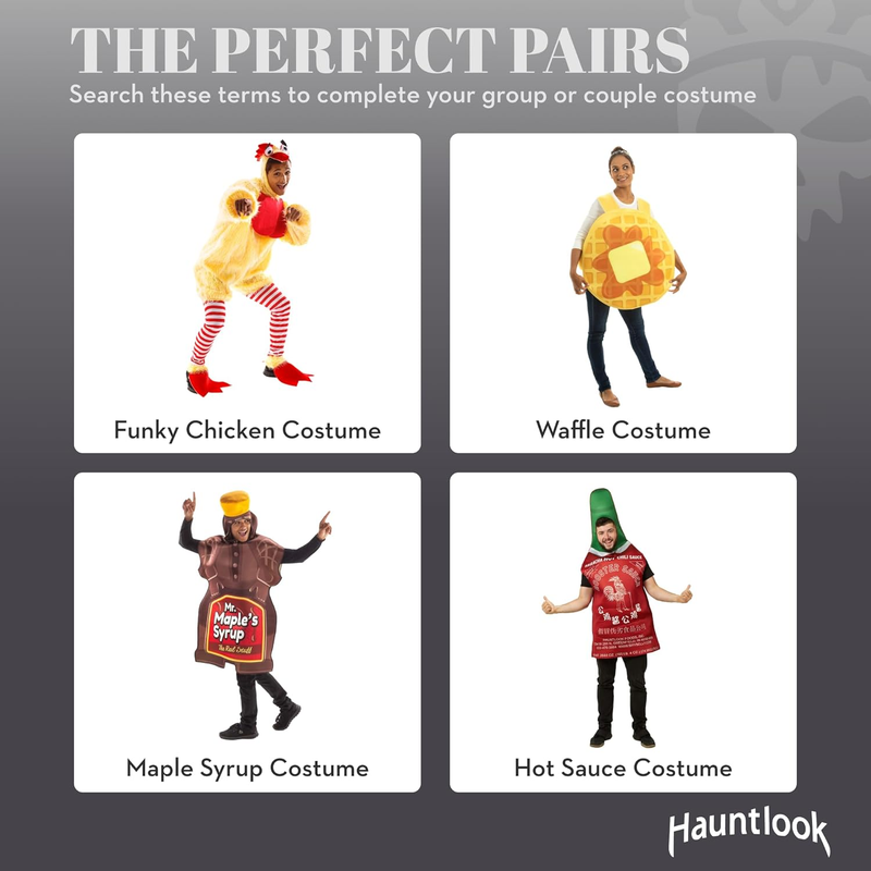 Funky Chicken Costume - Funny Silly Unisex Halloween Adult Body Suit