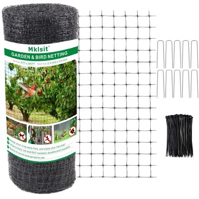 Deer Netting Fence, 8Ft X 100Ft Bird Netting Heavy Duty Garden Netting for Garde
