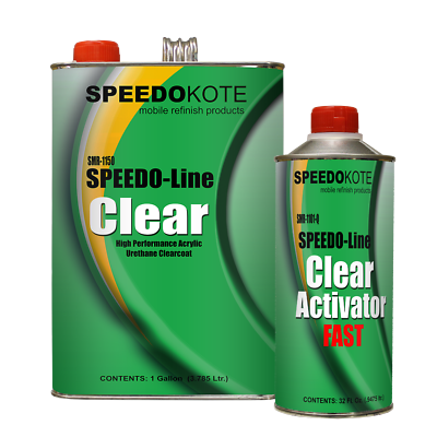 Clear Coat 2K Acrylic Urethane, SMR-1150/1101-Q 4:1 Gallon Clearcoat Fast Kit