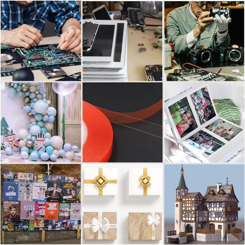 3Mm X 25M Clear Thin Double Sided Strong Adhesive Acrylic Tape