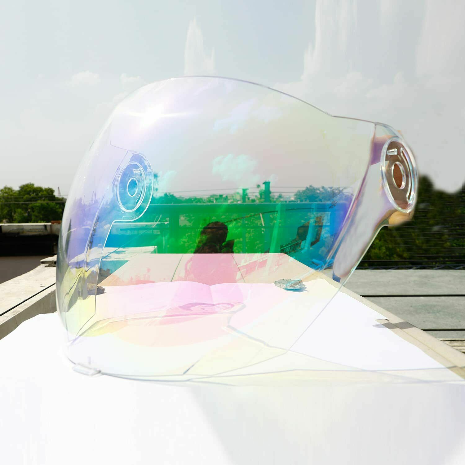 Helmet Visor Night Vision Green Visor For Steelbird SBA-2 and SBA-3 Model 