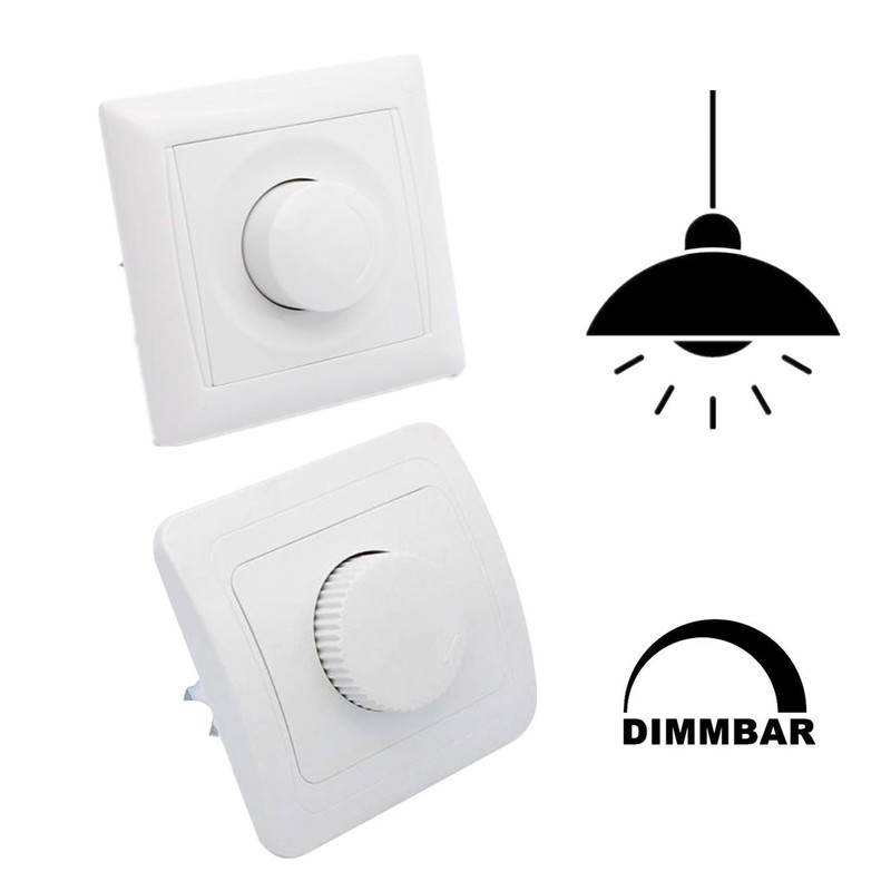 LED Dimmer Drehdimmer Schalter 230V 4 650W Für Dimmbare