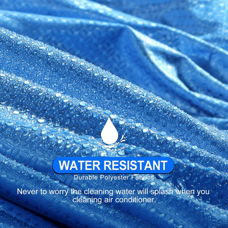 Split Air Conditioning Cleaning Waterproof Cover Bag with Drain Outlet and Two S