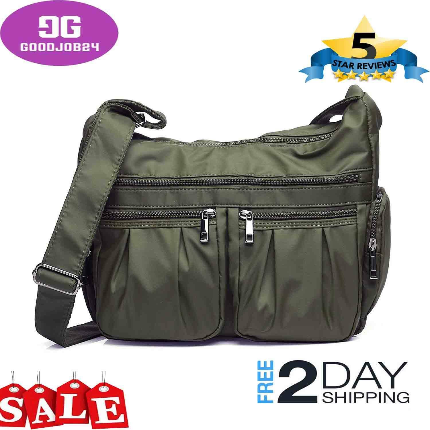For Women Rfid Shoulder Handbags Waterproof Nylon Travel Bag