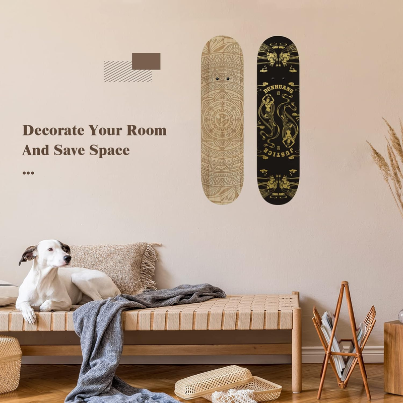 Skateboard Wall Mount Skateboard Rack for Skateboard Deck Display and Storage