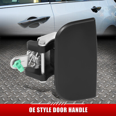 Для 96-04 Nissan Pathfinder Черная гладкая Наружная ручка задней левой двери со стороны водителя