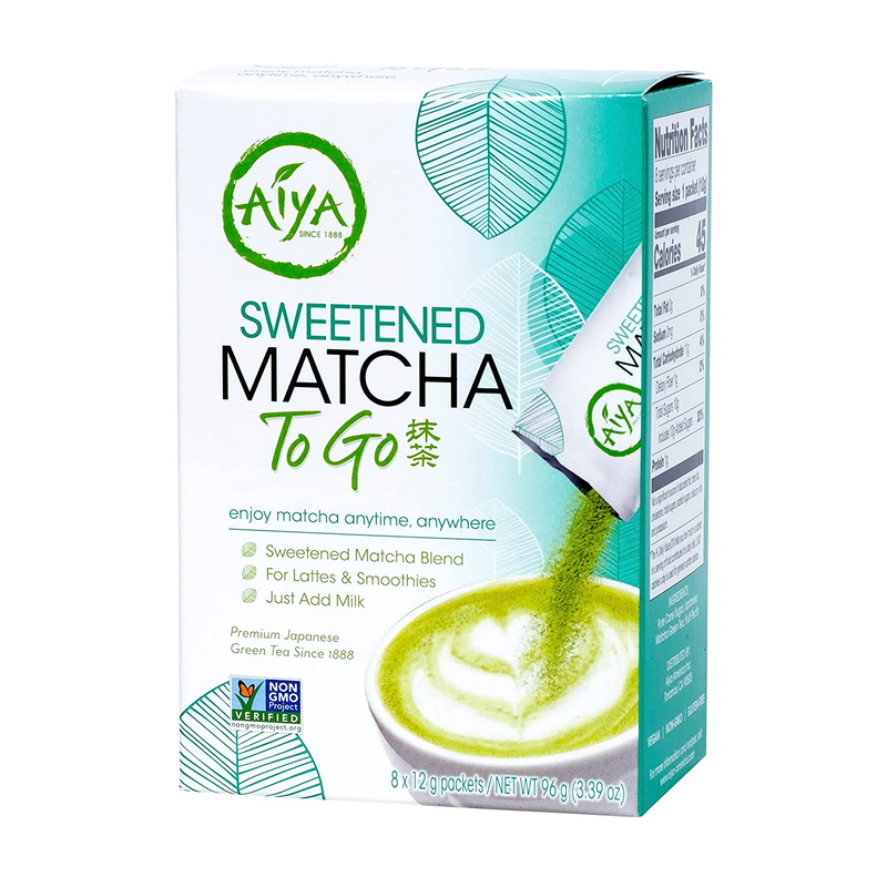 Sweetened Matcha to Go 96 GR 0.42 Ounce (Pack of 8)