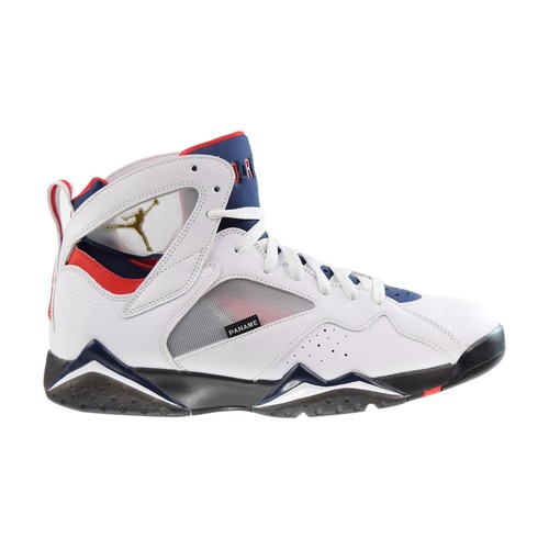 

Мужские кроссовки Air Jordan 7 x PSG Paris Saint-Germain бело-темно-синие CZ0789-105, White-navy