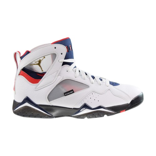 Мужские кроссовки Air Jordan 7 x PSG Paris Saint-Germain бело-темно-синие CZ0789-105