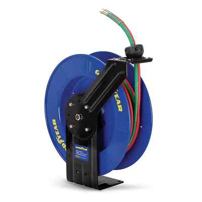 Goodyear Oxy-Acetylene Welding Hose Reel - Twin 1/4" x 50' F