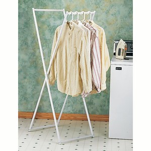 Home Folding Clothes Rack Wet Dry Laundry Organizer Garment Coat Hanging Storage