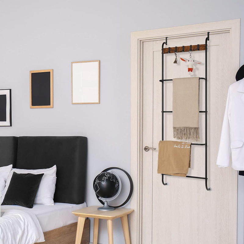 Over The Door Towel Rack Door Rack Hanger Organizer Bathroom Door Rack for Towel