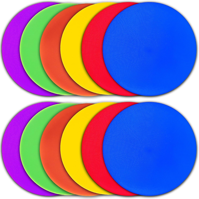10 Inch Non Slip Rubber Agility Markers Flat Field Cones Floor Dots