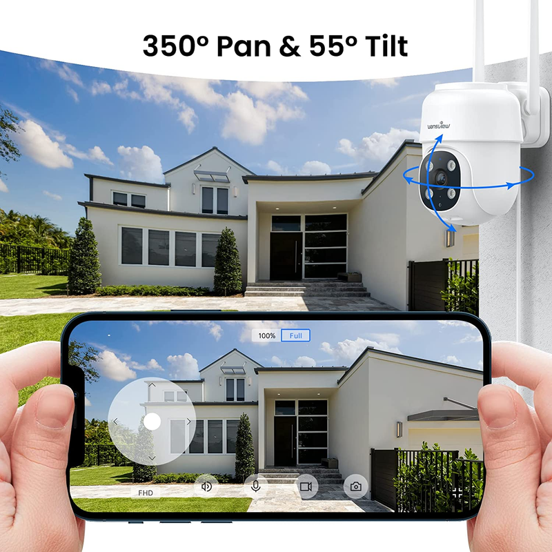 wansview 2K Security Cameras Wireless Outdoor-2.4G WiFi Home Security Cameras vi