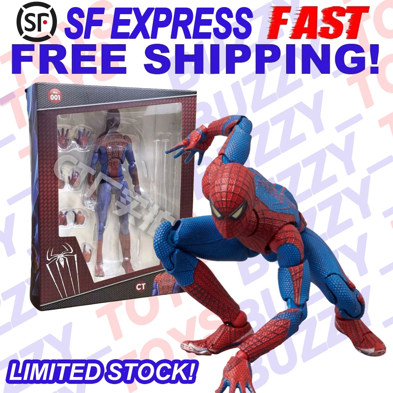 新品 MAFEX No.001 THE AMAZING SPIDER-MAN MAFEX No.001 The Amazing Spider Man Marvel Action Figure