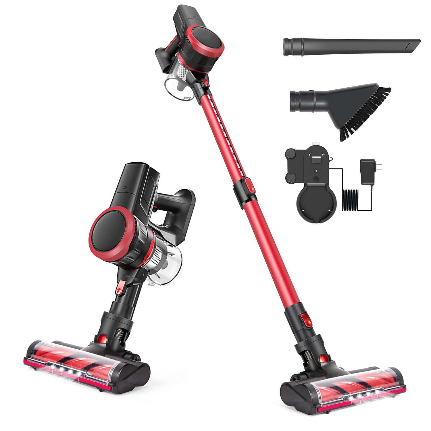 MOOSOO Cordless Vacuum Powerful Suction Stick Vacuum Cleaner-USA Warehouse
