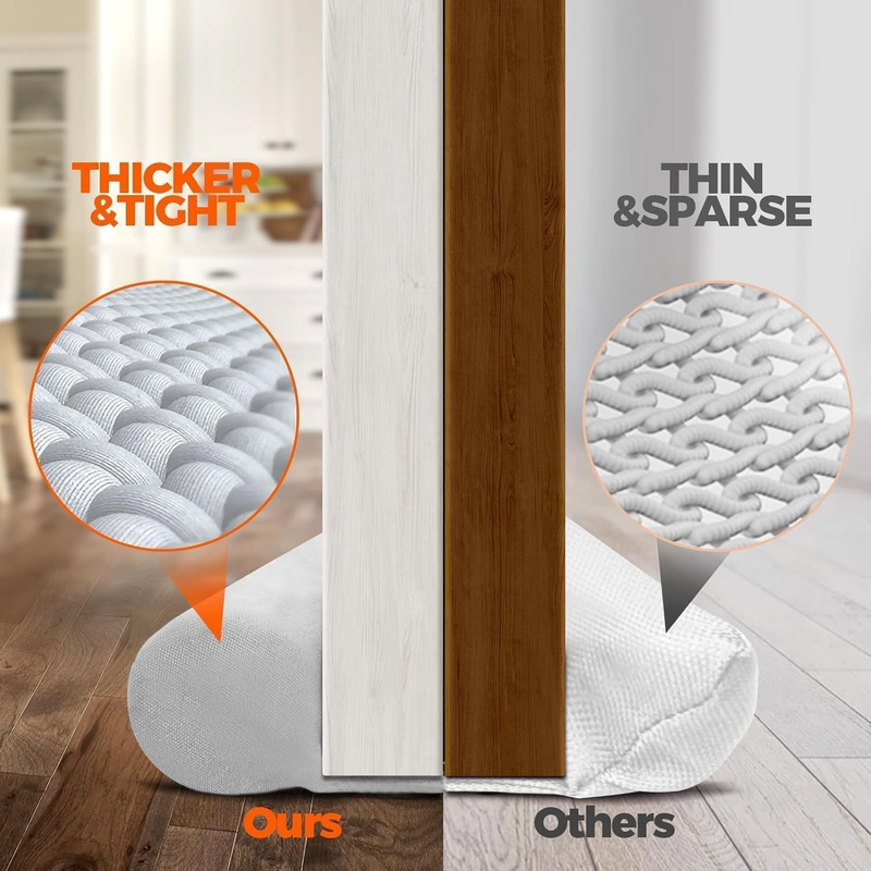 Door Draft Stopper Weather Stripping Window Breeze Blocker Adjustable Door Sweep