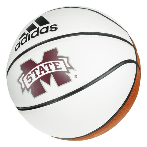 Баскетбольный мяч Adidas NCAA Mississippi State Bulldogs Mini Autograph, размер 3