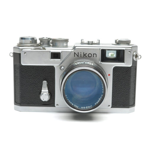 Vintage Nikon S2 Rangefinder Film Camera Nikkor H.C 5Cm 50mm Vintage Nikon S2 Rangefinder Film Camera Nikkor H.C 5Cm 50mm