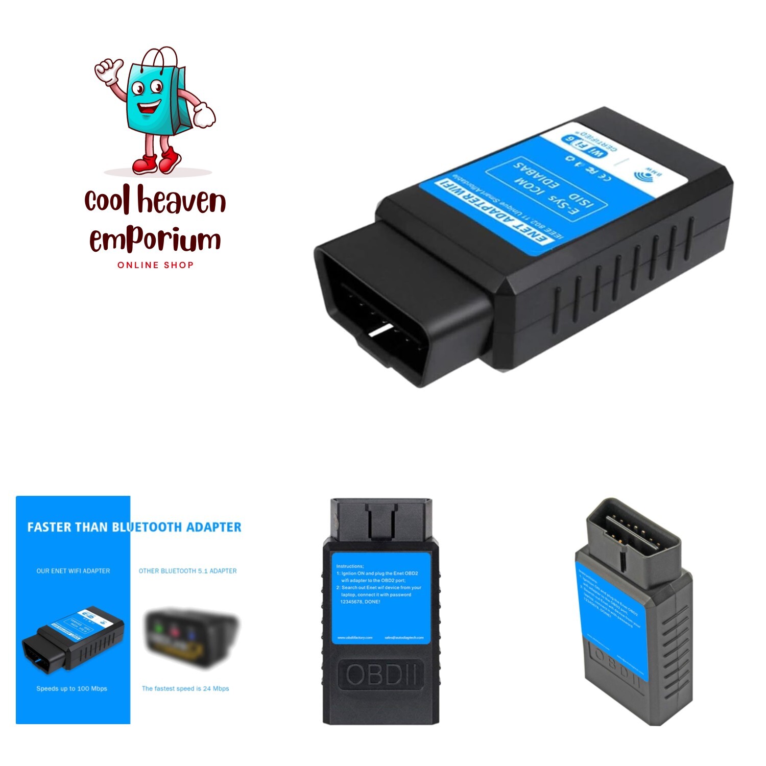SMART BIMMER ENET WiFi アダプタ Maintenance Car / Motorcycle