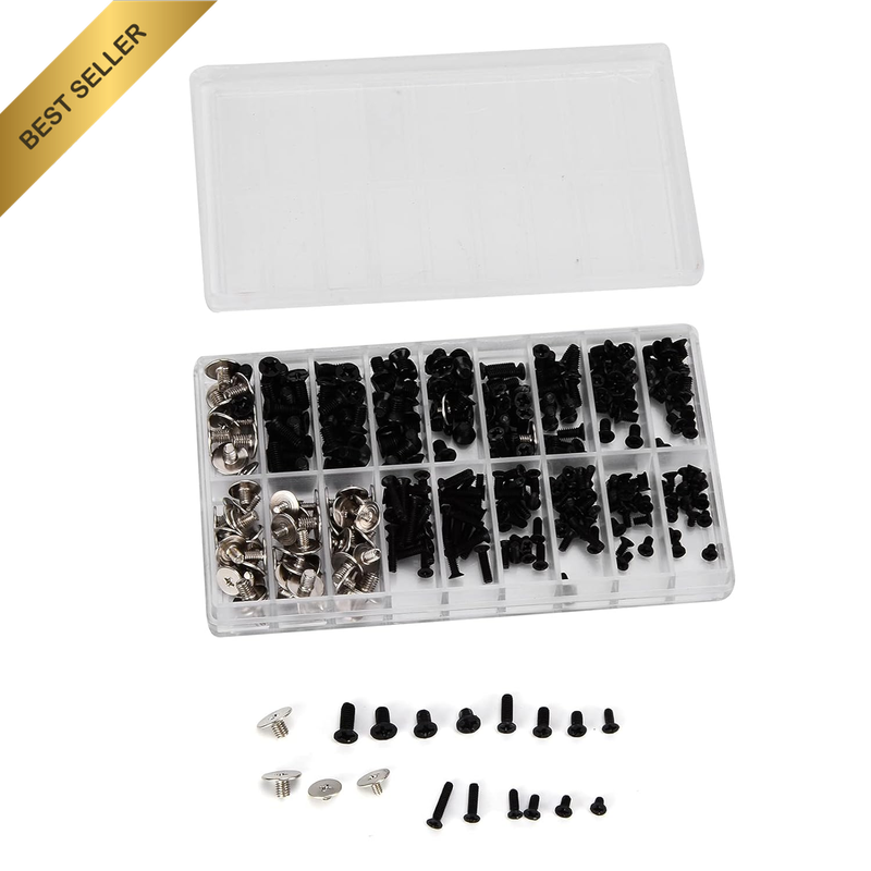 360Pcs M2 M2.5 M3 Cross Screw Kit Computer Screws Kit Alloy Steel Micro Cross As