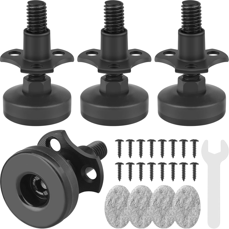 Furniture Levelers 3/8-16 Thread T-Nut Kit for Tables Cabinets Chairs Workbench
