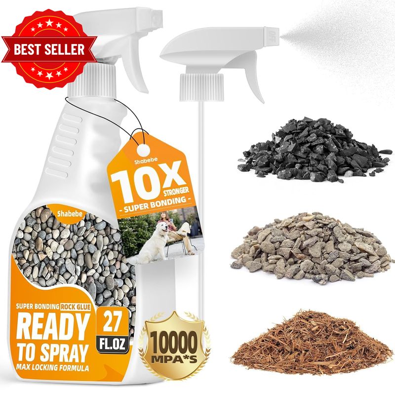 Gravel Glue for Bonding Stones, Mulch and Gravel on Borders Rock Glue for Landsc