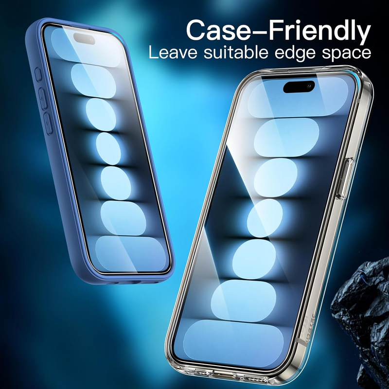 Screen Protector for iPhone 15 Pro Max 6.7-Inch, Tempered Glass Film with Easy I