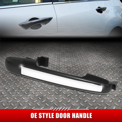 Для 06-10 Sonata Черная/хромированная наружная ручка передней правой двери без замочной скважины