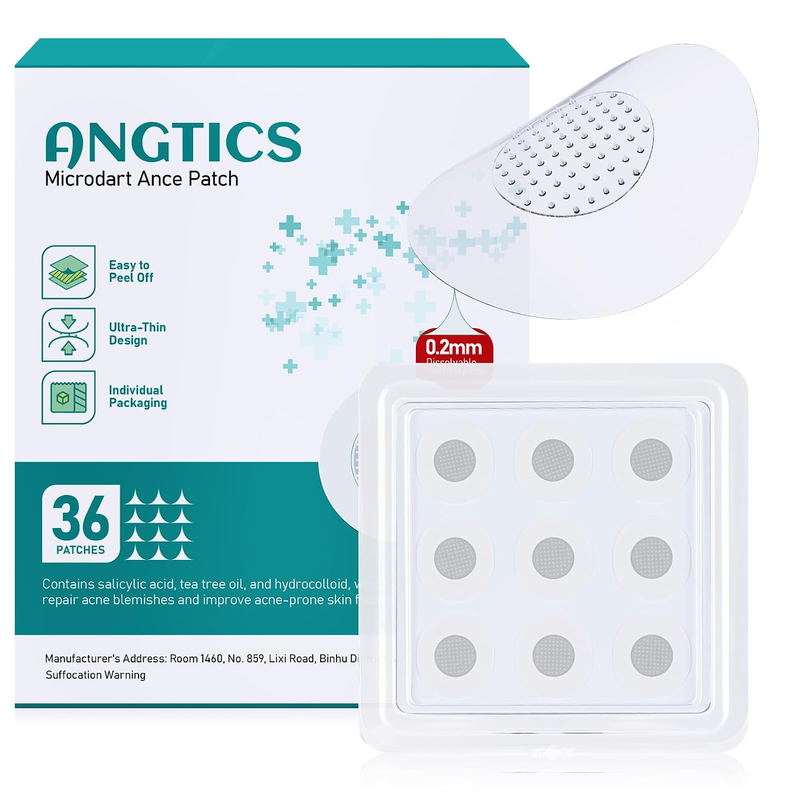 ANGTICS Pimple Patches Microdart, Zit Patches with Microdart Technology