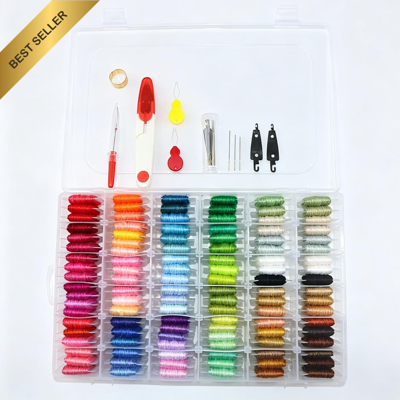 Friendship Bracelet String Kit String Bracelet Making Kit with 100 Skeins Embroi
