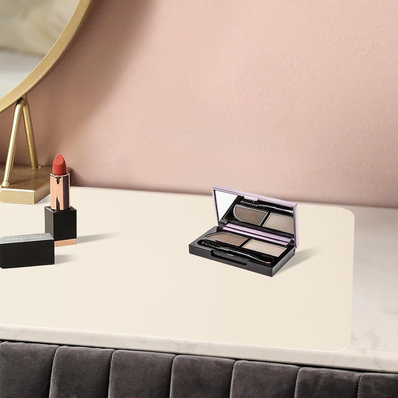 Makeup Mat for Vanity Desk Top Protector, Dual-Sided Vanity Mat Waterproof Oilpr