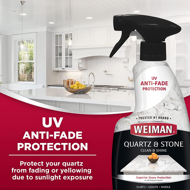 Quartz Countertop Cleaner and Polish - Clean & Shine Your Quartz Countertops Isl