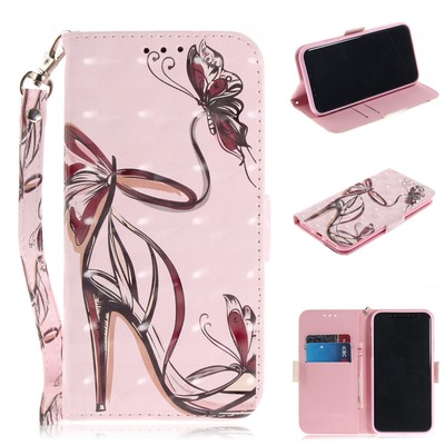 Luxury Leather Wallet Card Pocket Flip Stand Strap Phone Case Cover For iPhone X