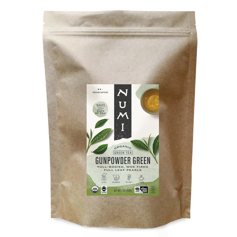 Gunpowder Green, 16 Ounce Pouch, Loose Leaf Tea (packaging M