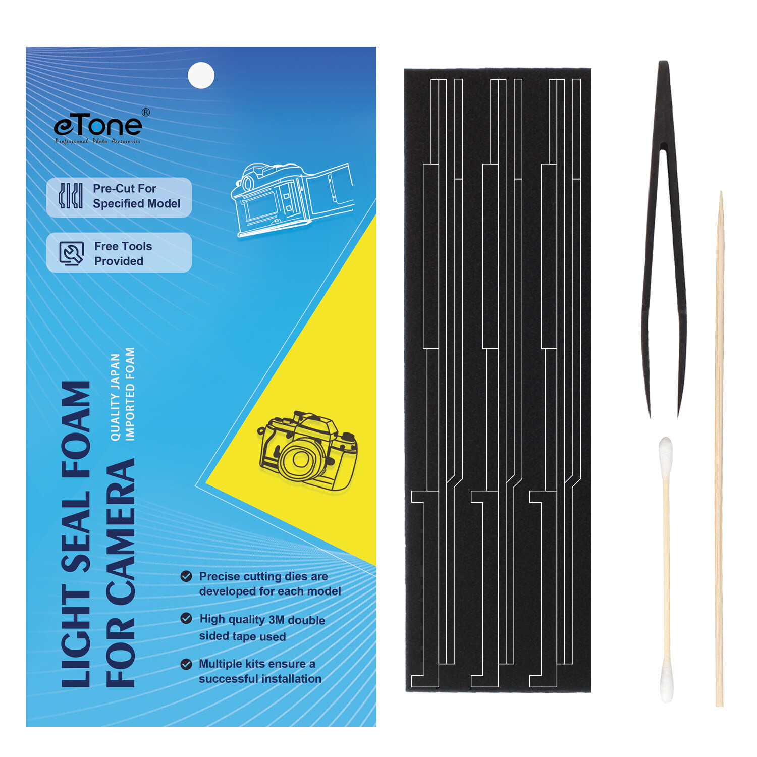 Custom Pre-Cut Light Seal Foam Sponge 3-Kits Repair For Nikon FM FM2 FE FE2 US